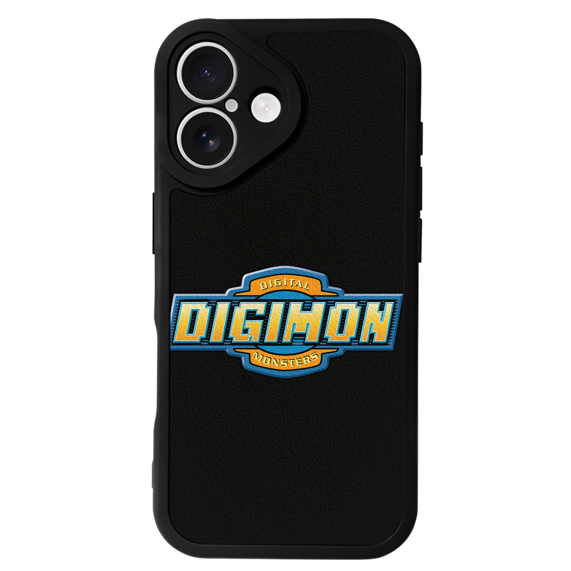 （画像用） Digimon デジタルモンスター/デジモン 【iPhone 16シリーズ対応】シリコンスマホケース（レザー調） 材質：シリコン
